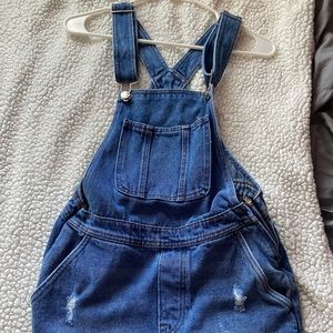 Overall Jean shorts